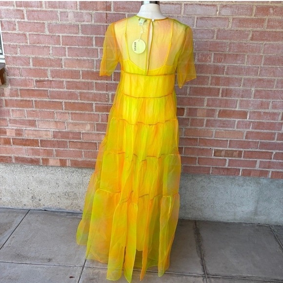 STAUD Staud Hyacinth Maxi Dress In Multi Sunray Large NWT - Picture 6 of 15